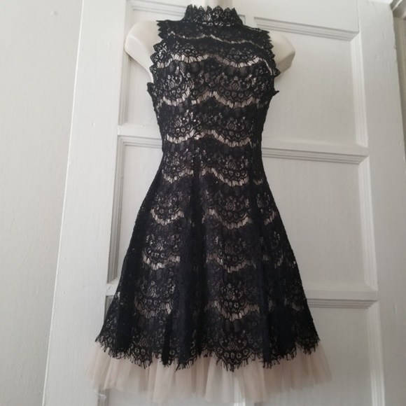 francesca's black lace dress